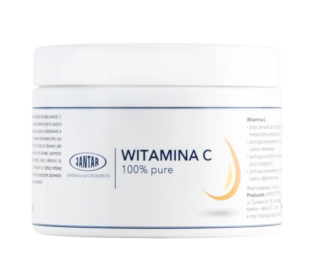 WITAMINA C PURE W PROSZKU (1000 mg) 500 g – JANTAR