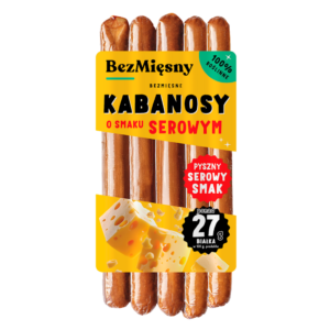 KABANOSY O SMAKU SEROWYM ROŚLINNE 160 g - BEZMIĘSNY