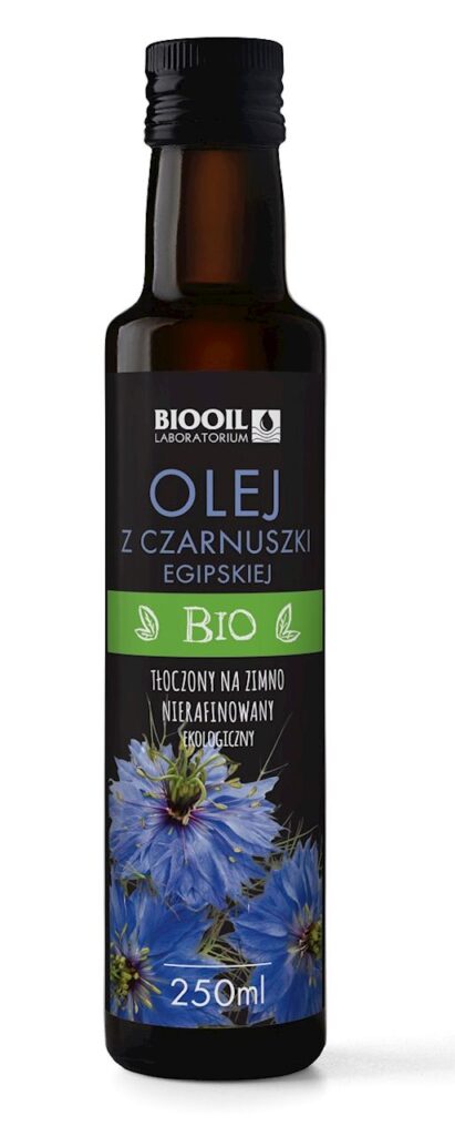 OLEJ Z CZARNUSZKI FILTROWANY TŁOCZONY NA ZIMNO BIO 250 ml – BIOOIL