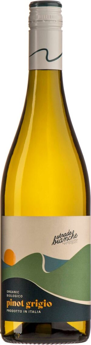 WINO BIAŁE WYTRAWNE PINOT GRIGIO BIO 0,75 L (WŁOCHY) - CORVEZZO (STRADE BIANCHE)