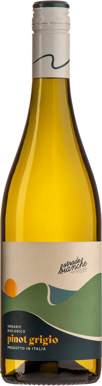 WINO BIAŁE WYTRAWNE PINOT GRIGIO BIO 0,75 L (WŁOCHY) - CORVEZZO (STRADE BIANCHE)