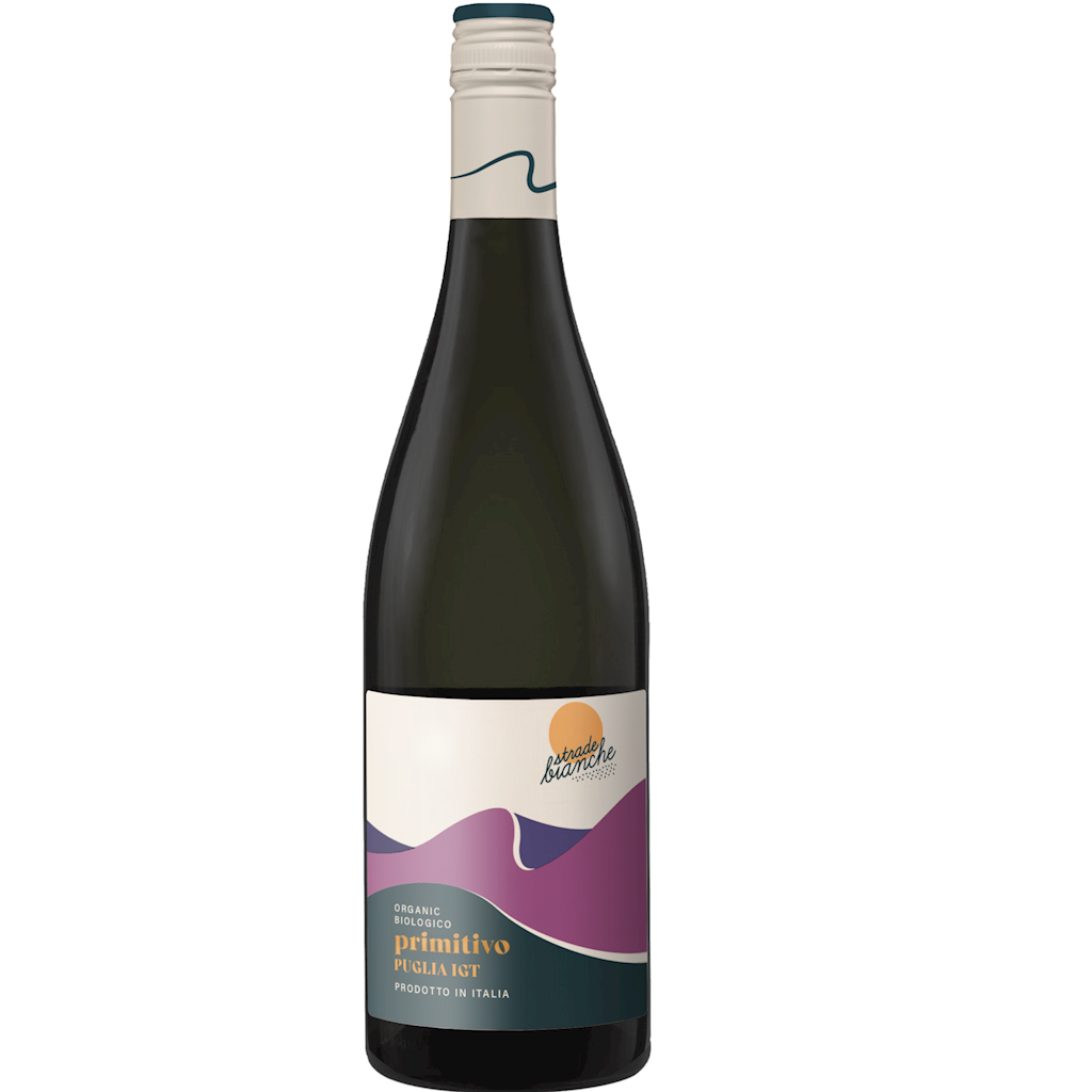 WINO CZERWONE WYTRAWNE PRIMITIVO PUGLIA IGT BIO 0,75 L (WŁOCHY) – CORVEZZO (STRADE BIANCHE)