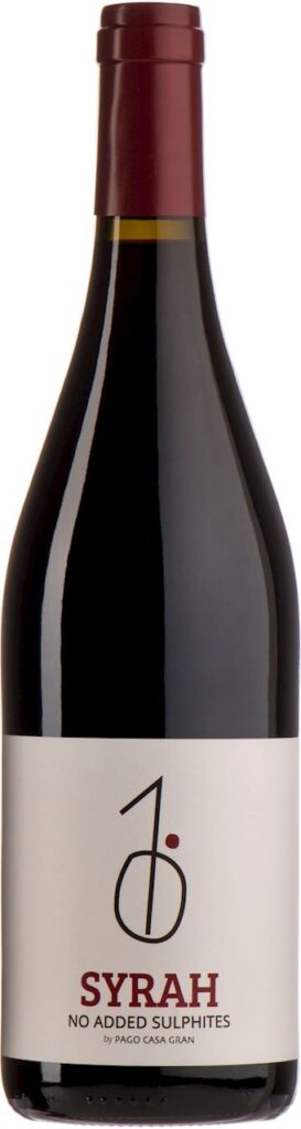 WINO CZERWONE WYTRAWNE SYRAH BEZ DODATKU SIARCZYNÓW BIO 0,75 L (HISZPANIA) –  PAGO CASA GRAN