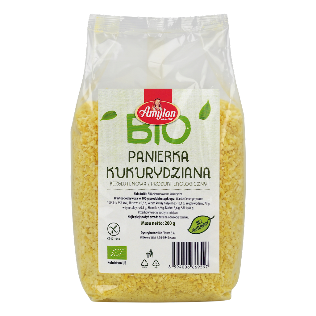 PANIERKA KUKURYDZIANA BEZGLUTENOWA BIO 200 g – AMYLON