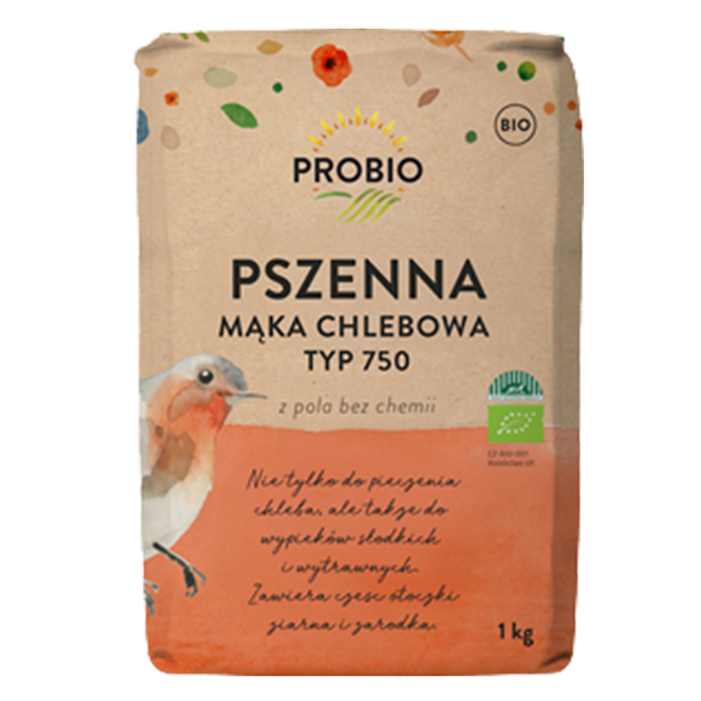 MĄKA PSZENNA CHLEBOWA TYP 750 BIO 1 kg – PROBIO