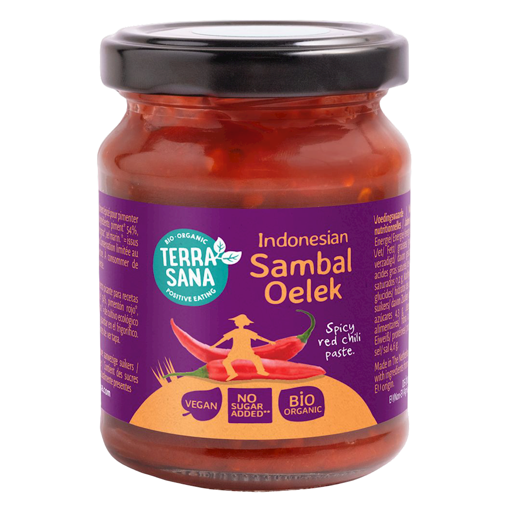 PASTA CHILI SAMBAL OELEK BIO 125 g - TERRASANA