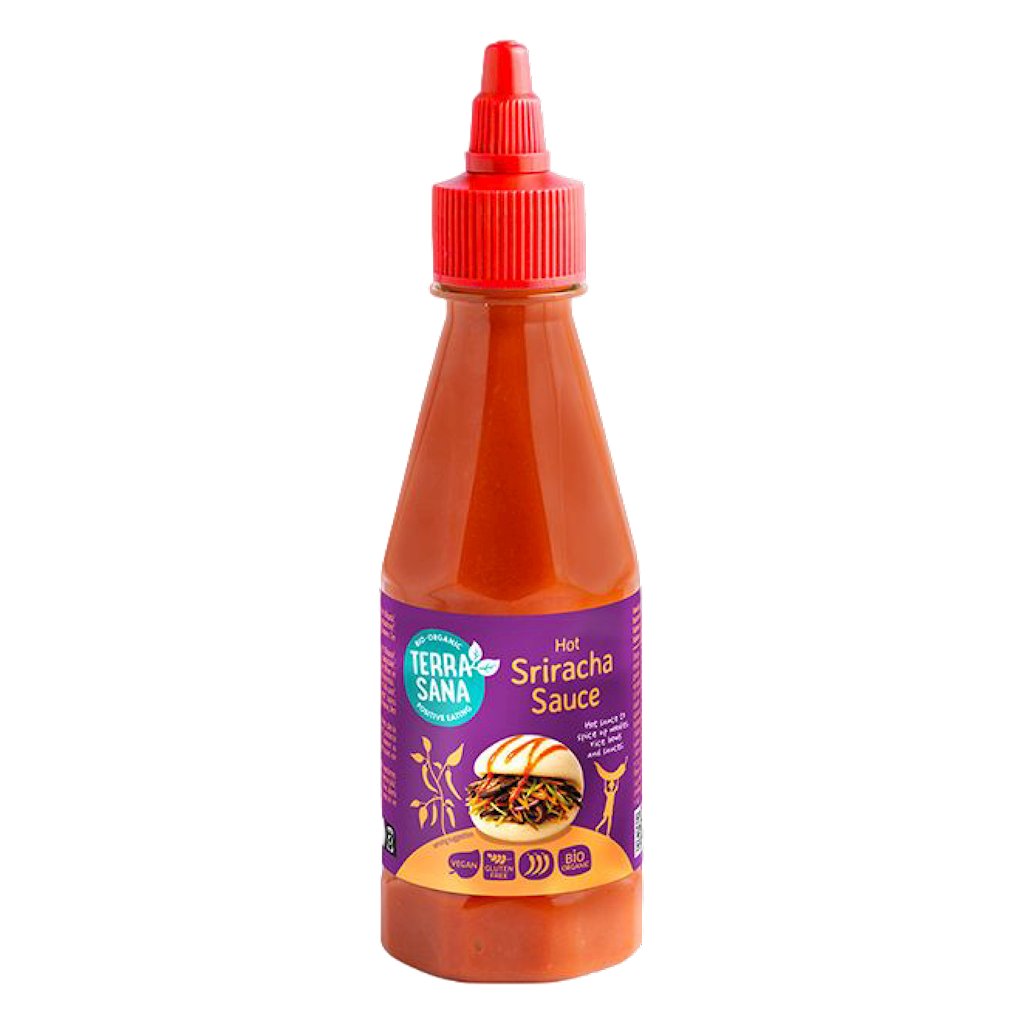 SOS Z OSTREJ PAPRYKI CHILI SRIRACHA BEZGLUTENOWY BIO 250 g – TERRASANA