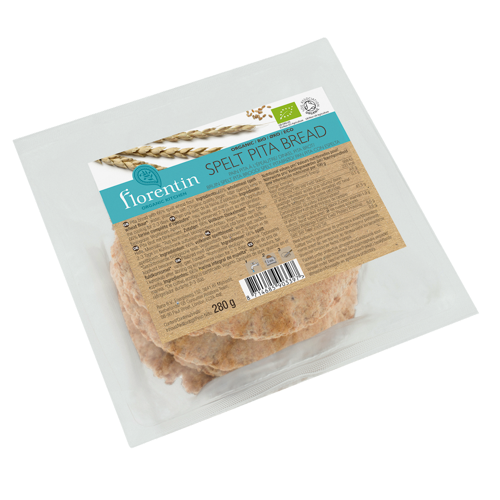 CHLEB PITA ORKISZOWY BIO 280 g – FLORENTIN