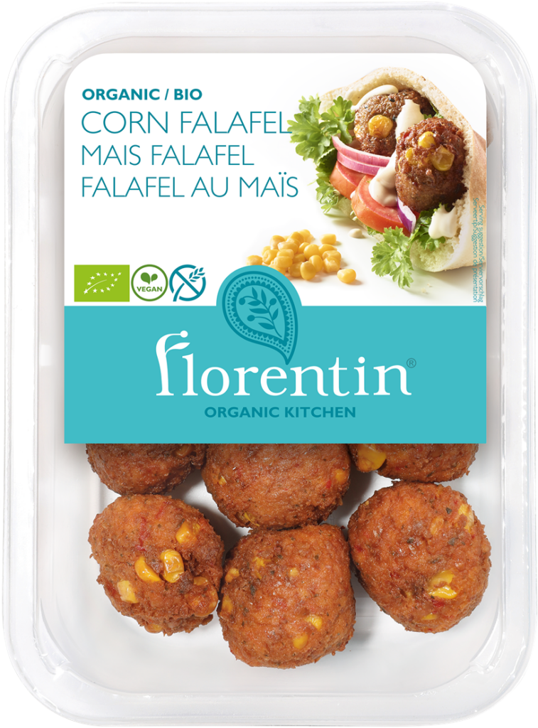 FALAFEL Z KUKURYDZĄ I PAPRYKĄ BEZGLUTENOWY BIO 240 g – FLORENTIN