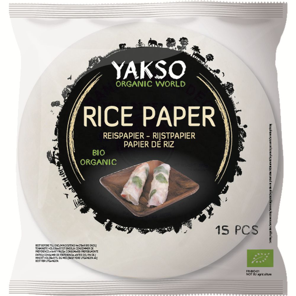 PAPIER RYŻOWY BEZGLUTENOWY BIO (15 szt.) 150 g – YAKSO